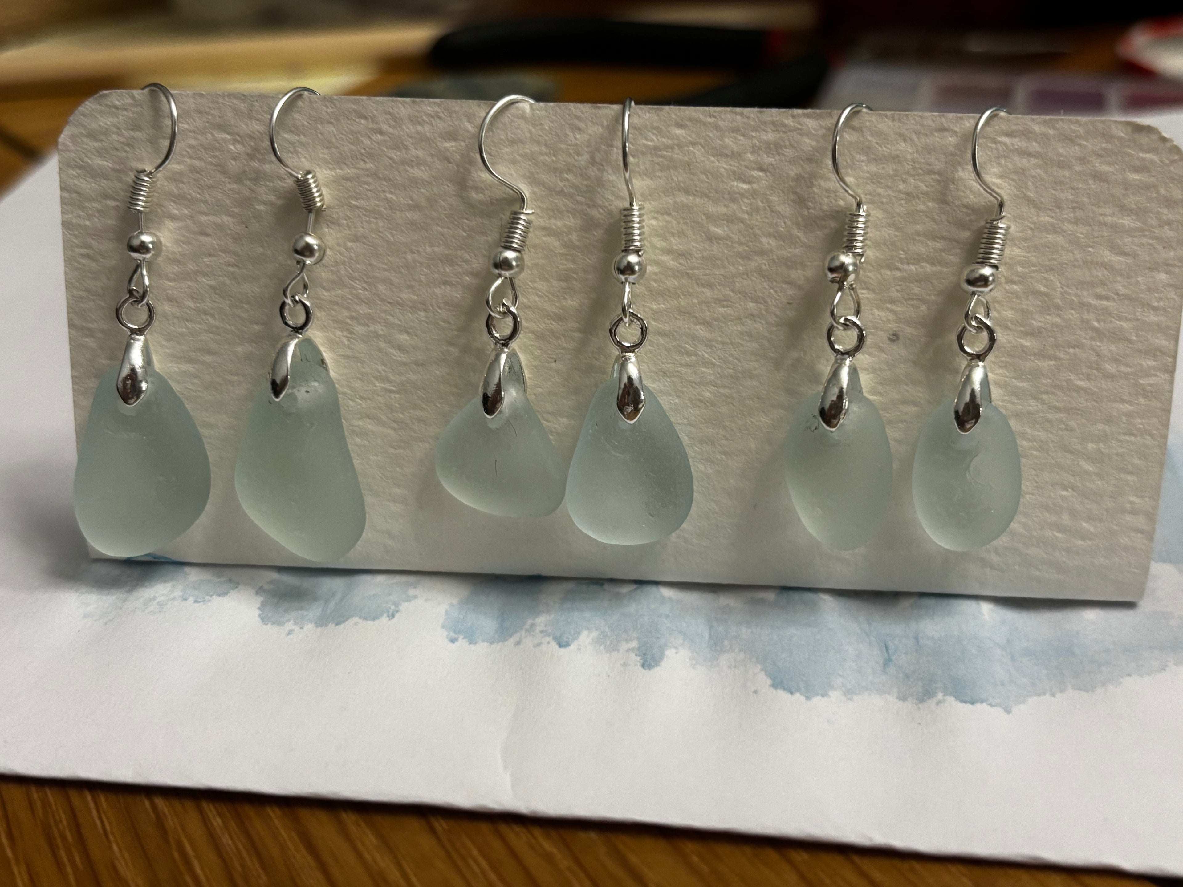 seaham seaglass earrings